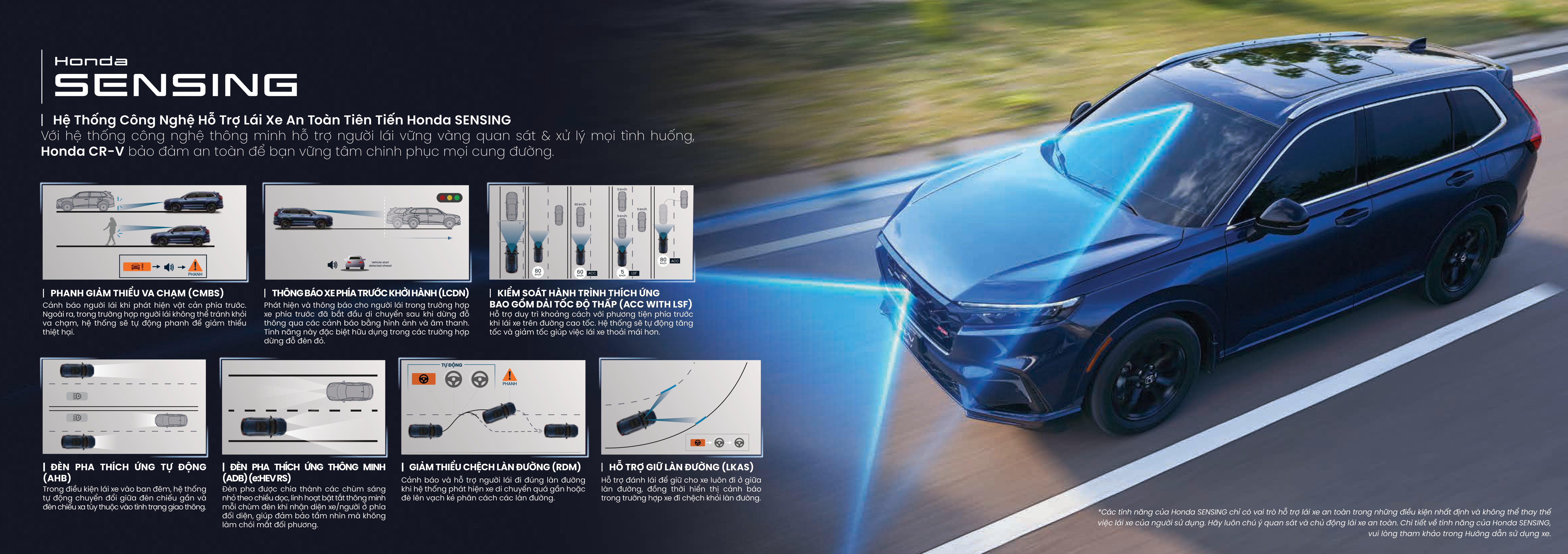Honda CR-V hoàn toàn mới trang bị Honda Sensing 7 chức năng - Honda Ô tô Khánh Hòa - Nha Trang | Hotline 0905 254 255